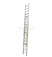 Model No. 5030 Aluminium Wall Extension Ladder Three Section for Home and Industrial Access Use, Professional Extendable Ladder for Maintenance, Repair, Storage and Outdoor Working Tasks 